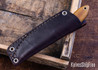 L.T. Wright Knives: Small Northern Hunter - AEB-L - High Saber Ground - Natural Micarta - Matte Finish