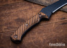 RMJ Tactical: 3V Syndicate Textured Wyvern - CPM-3V - Black Cerakote - Scorched Micarta - Titanium Hardware