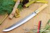 Bark River Knives: Tengu - CPM 3V - Antique Bone Linen Micarta