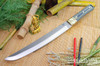 Bark River Knives: Tengu - CPM 3V - Black & Green Linen Micarta