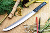 Bark River Knives: Tengu - CPM 3V - Black Bolster - Black Canvas Micarta - Red Liners - Mosaic Pins
