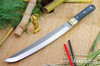 Bark River Knives: Tengu - CPM 3V - Black Canvas Micarta - Mosaic Pins