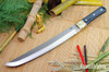 Bark River Knives: Tengu - CPM 3V - Black Canvas Micarta - Red Liners