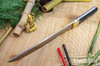 Bark River Knives: Tengu - CPM 3V - Black Linen Micarta - Red Liners - Mosaic Pins