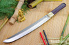 Bark River Knives: Tengu - CPM 3V - Burgundy Canvas Micarta - Black Liners - Hollow Brass Pins
