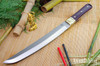 Bark River Knives: Tengu - CPM 3V - Burgundy Canvas Micarta - Red Liners - Mosaic Pins
