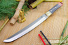 Bark River Knives: Tengu - CPM 3V - Gray & Red Tigertail Burl #2