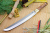 Bark River Knives: Tengu - CPM 3V - Dark Curly Maple - Green Liners