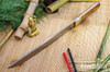 Bark River Knives: Tengu - CPM 3V - Desert Ironwood - Orange Liners - Mosaic Pins #1