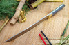 Bark River Knives: Tengu - CPM 3V - Midnite Tiger G-10 - Toxic Green Liners