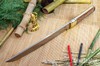Bark River Knives: Tengu - CPM 3V - Eucalyptus Burl - Yellow Liners