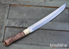 Bark River Knives: Tengu - CPM 3V - Mesquite Burl - Mosaic Pins