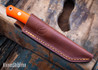Casstrom: No.8 SFK - Orange G-10 - 14C28N - Flat Grind
