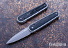 SRM Knives: Twin 251MB-GB - Invisible Flipper - G10 w/Carbon Fiber Overlay - Grey Tri-Coat Dagger - Ambi-Lock - N690