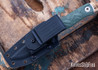 SRM Knives: Bushcut 702T-MP - OD Green Micarta - Stonewashed Drop Point - 14C28N
