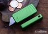 Rivery MFG: Zero - Manual OTF Utility Knife - Original Pattern - CadLab Green Aluminum