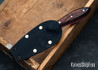Muteki: 3.13" Freestyle - Ironwood - Cherry Red G10 Liners - Hitachi White #1 Steel - #6515