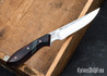 Muteki: 3.56" Persian Neck Knife - Ironwood - Cherry Red G10 Liners - Hitachi White #1 Steel - #6139