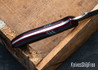 Muteki: 3.56" Persian Neck Knife - Ironwood - Cherry Red G10 Liners - Hitachi White #1 Steel - #6139