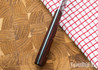 Muteki: 5.94" Bunka - Teak Wood - Green G10 Liners - Hitachi White #1 Steel - #6132
