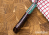 Muteki: 6.22" Funayuki - Ironwood & Dyed Maple - Red G10 Liners - Hitachi White #1 Steel - #6506