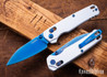Kershaw Knives: Bel Air Cryopick - Duralock - KVT Bearings - Raw Aluminum - CPM-MagnaCut - Blue Blade - 6105RAWBLU