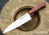 Carter Cutlery: International Pro Series - Chef Knife - Red & Black G10 - Tiffany Blue Liners - San Mai