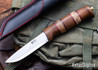 Helle Harding Rubin - 2026 Limited Edition - 4" Hunting Knife - Kebony / Red Leather / Spalted Beech