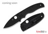 Spyderco: Shaman Lightweight Blackout - Black FRN - Compression Lock - CTS-BD1N - Black DLC - C229PBBK