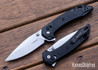 Kershaw Knives: Bonneville - DuraLock Flipper - Black Nylon - 14C28N - Stonewashed - 6000