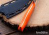 Kestrel Knives: Ovis Hunter 2.0 - Orange G-10 - MagnaCut - Stonewashed - Black Kydex