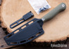 Kestrel Knives: Ovis Hunter Special Edition - OD Green G-10 - MagnaCut - Black Cerakote - Black Kydex