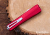 Core Edge USA: 0331 Pulsar OTF - Red Anodized Aluminum - MagnaCut - Blasted Single Edge