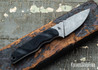 Bald Man Knife & Tool  - Bone River Co. Colab - Thick-a-Tross - Black & Red Marbled G10 - Magnacut