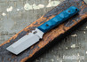 Bald Man Knife & Tool - Thicker Clipper T - Blue Burlap - Magnacut