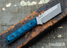 Bald Man Knife & Tool - Thicker Clipper T - Blue Burlap - Magnacut