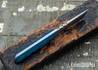 Bald Man Knife & Tool - Thicker Clipper T - Blue Burlap - Magnacut