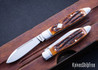 RoseCraft Blades: Tanasi Lake Tear Drop - 14C28N - Dapper Jigged Bone