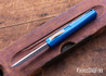 Core Edge USA: 0331 Pulsar OTF - Blue Anodized Aluminum - MagnaCut - Blasted Tanto - Berylium Copper Slider