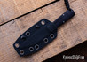 Jack Wolf Knives: Gateway FIXedc - Ebony Wood - 14C28N - Satin