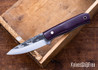 Darlington Edgecraft - Candyman - Burgundy Canvas Micarta - WhiteG10 & Black Micarta Liners - White G10 Pins - Nitro V