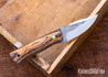 Darlington Edgecraft - Scylla - Bocote - Forest G10 & Sand G10 Liners - Green Micarta & G10 Pins - A2 Tool Steel