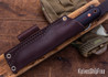 L.T. Wright Knives: Bushcrafter - Red & Black G10 - Matte - 01 Tool Steel - Scandi Grind