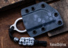 L.T. Wright Knives: Woods Monkey Batwing - EDC Ring Knife - MagnaCut - Chisel Grind - Typhoon/Black Kydex