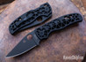 Spyderco: Edgerati - Compression Lock - Skeletonized Black Anodized Aluminum - CPM-S30V - Black DLC