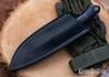 7Forge Knives: Artemis Hunter - Black Richlite - Purple Linen Liners -  Purple Pins - 52100