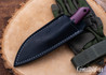 7Forge Knives: Renegade - Redstone Richlite - Black Canvas Liners - Gulso Bolts - 52100