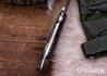 7Forge Knives: Outcast - Dark Curly Oak - Black Liners - Black Canvas Pins - Procut