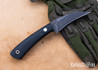 7Forge Knives: Howler - Black Canvas Micarta - Aluminium Pins - 52100