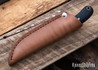 Battle Horse Knives: Lil' MUK - O1 Tool Steel - Flat Grind - Black Micarta